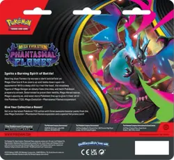 Pokemon Trading Card Game Phantasmal Flames Three-Booster Blister IN HAND - Image 2
