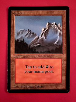 MTG 16O - BETA #298 MOUNTAIN B - EXCELLENT - MAGIC THE GATHERING - Image 1
