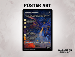 Summon: Bahamut - Standard Art - Final Fantasy Custom Magic: The Gathering Card - Image 3