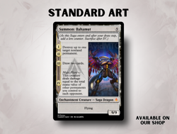 Summon: Bahamut - Anime Art - Final Fantasy Custom Magic: The Gathering Card - Image 4