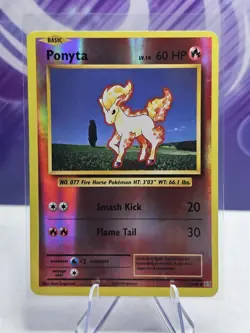 Pokemon TCG Ponyta XY Evolutions 19/108 Reverse Holo Common Card Played MP - Image 1