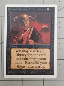 MTG ⭐ Unlimited ⭐ Demonic Tutor ⭐ Vintage Legacy ⭐ NM - Image 1