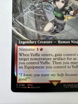 Yuffie, Materia Hunter (Extended Art) Commander: Final Fantasy Foil - Image 5