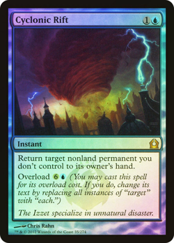 MTG FOIL Cyclonic Rift - Return to Ravnica #035 NM - Image 2