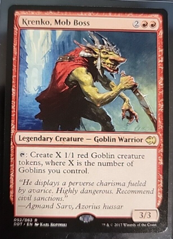 MTG Krenko, Mob Boss - Duel Decks: Merfolk vs. Goblins... - Image 1