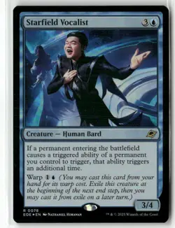 Starfield Vocalist 78 NM Foil MTG Edge of Eternities Magic - Image 1