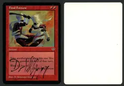 ***Final Fortune Artist Proof Signed** MTG Mirage D Alexander Gregory Kid Icarus - Image 1