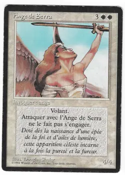 ►Magic-Style◄ MTG - Serra Angel - French Revised FBB - Played - Image 1