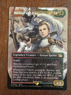 Magic The Gathering Final Fantasy Balthier And Fran Borderless Surge Foil - Image 1