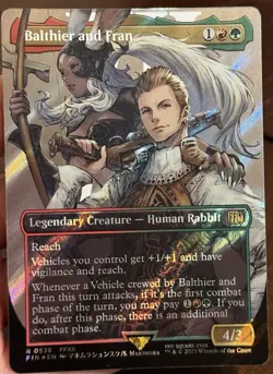 Magic The Gathering Final Fantasy Balthier And Fran Borderless Surge Foil - Image 3