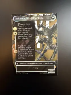 MTG Final Fantasy English Dion, Bahamut's Dominant Borderless 0521 Surge Foil - Image 2