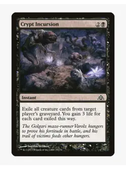 Crypt Incursion | MTG DGM | Pauper Modern EDH Graveyard Hate Lifegain Sideboar - Image 1