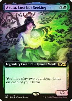 Azusa, Lost but Seeking *Foil Alternate Art* - M21 - NM Magic The Gathering MTG - Image 1