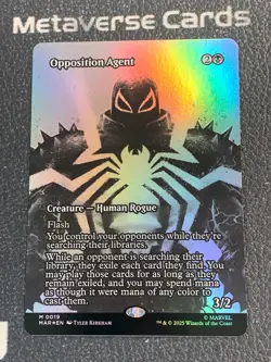Magic MTG Opposition Agent Borderless Foil 0019 Marvel Spider-Man - Image 1