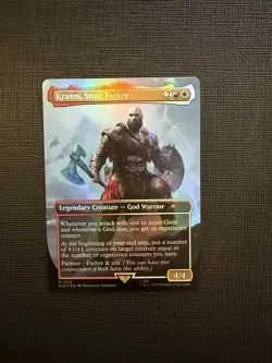MTG Kratos, Stoic Father - Foil - New/Unplayed - Secret Lair Drop - Image 1