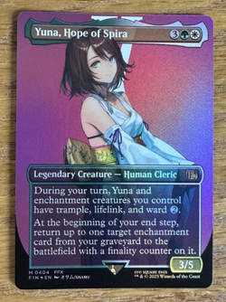 MTG Final Fantasy, Yuna, Hope of Spira - Borderless Foil - Image 1