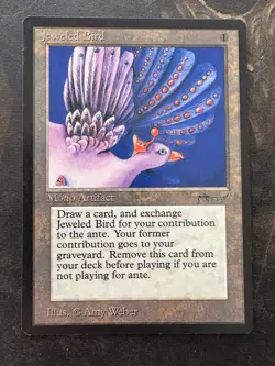 *** ARABIAN NIGHTS Jeweled Bird *** NM-Mint - DUTY PAID - Magic MtG - Image 1
