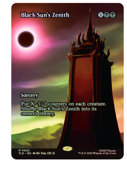 Black Sun's Zenith - Foil - Borderless Avatar MTG - Image 1
