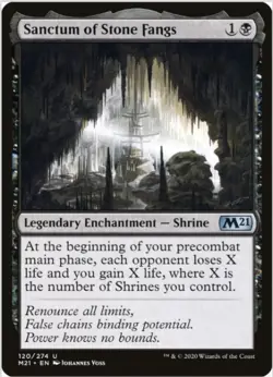 Sanctum of Stone Fangs (Foil, #120, NM) Core Set 2021 (M21), MTG - Image 1