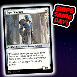 Esper Sentinel - Custom Art Magic: The Gathering Playtest Card - Commander - Image 1