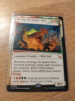 MTG MAGIC the GATHERING KARLOV MANOR MYTHIC SHOWCASE ANZRAG QUAKE-MOLE DOSSIER - Image 1