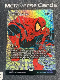 Magic MTG Arachnogenesis Borderless Foil 0031 Marvel Spider-Man - Image 1