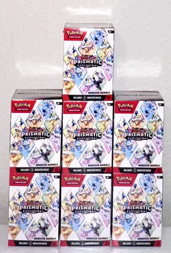 Pokemon TCG Prismatic Evolutions Booster Bundles LOT of 7! Factory Sealed - Image 1