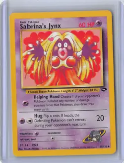 Pokemon Sabrina's Jynx 57/132 Gym Challenge (Moderately Played MP) - Image 1