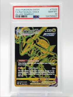 RAYQUAZA VMAX 2022 POKEMON SWSH SILVER TEMPEST HOLO RARE GEM PSA 10 Q2820 - Image 1
