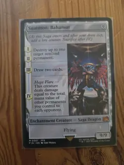 Summon: Bahamut Mythic Card Magic: The Gathering Final Fantasy Card 0001 M - Image 1