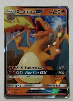Pokemon Hidden Fates Charizard GX 9/68 Ultra Rare NM - Image 1