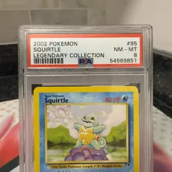Pokemon 2002 Legendary Collection #95 Squirtle Regular PSA 8 NM-Mint - Image 2