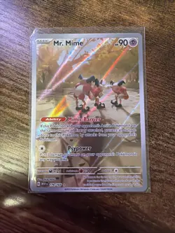 Mr. Mime 179/165 Holo Illustration Rare Pokemon TCG Scarlet & Violet Near Mint - Image 1
