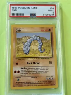 Pokemon TCG Onix Base Set 56/102 Psa 9 - Image 1