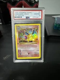 FAKE Charizard Holo First Edition PSA 10 #4 Base Set 1999 4/102 Gem Mint Pokemon - Image 1