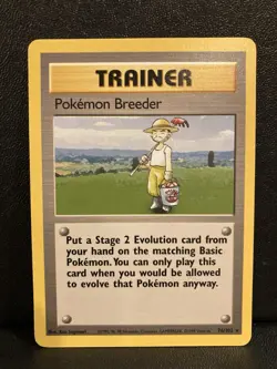 Pokemon Base Set Pokemon Breeder 76/102 Black Star Rare Vintage Wizards Of Coast - Image 1