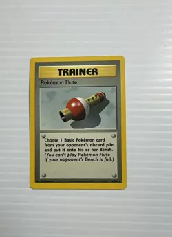 Pokemon Flute #86/102 - Base Set Uncommon Trainer - Lightly Played - Image 1