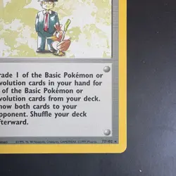 Pokemon Vintage Non-Holo Rare Pokemon Trader 77/102 Base set Trainer WotC 1999 - Image 4