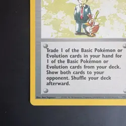 Pokemon Vintage Non-Holo Rare Pokemon Trader 77/102 Base set Trainer WotC 1999 - Image 5