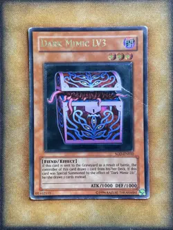 Yugioh Dark Mimic LV3 SOD-EN010 Ultimate Rare HP - Image 1