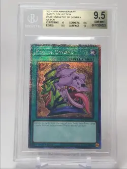 POT OF DESIRES 2023 YU-GI-OH! 1ST EDITION SECRET RARE BGS 9.5 Q5859 - Image 1