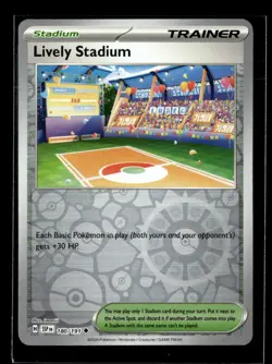 Pokemon Lively Stadium 180/191 Surging Sparks Reverse Holo Uncommon 3 Card Lot - Image 1