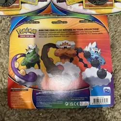 (3x) Pokemon Tornadus Thundurus Landorus Cards with 2 Booster Packs & Coin - Image 3