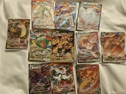 Full Art Vmax Pokemon Card Lot! 11 Vmax Pokemon Card Lot! Rayquaza, Mew, Urshifu - Image 1