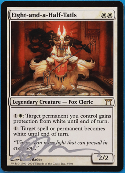 Eight-and-a-Half-Tails Champions of Kamigawa NM SIGNED CARD (504690) ABUGames - Image 1