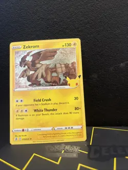 Pokemon TCG Zekrom Holo Rare Card Celebrations Series 10/25 Mint Condition - Image 1