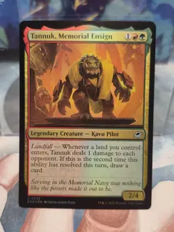 FOIL U 0233 Tannuk, Memorial Ensign Kavu Uncommon Edge of Eternities MTG Card - Image 1