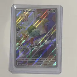 Pokemon TCG Stellar Crown Illustration Holo Bulbasaur Card 143/142SV07 Rare - Image 3