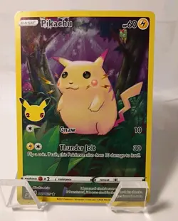 Pokemon TCG Celebrations Pikachu Holo Rare Card 005/025 25th Anniversary NM #2 - Image 1
