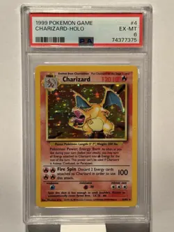 Pokemon TCG Charizard Base Set Holo Rare Card 4/102 WOTC Vintage - Image 1